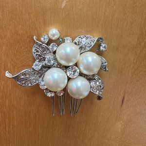 1920s Vintage Inspired Pearl Wedding Hair Comb